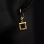 مدال گوشواره لیزری مربع 8015